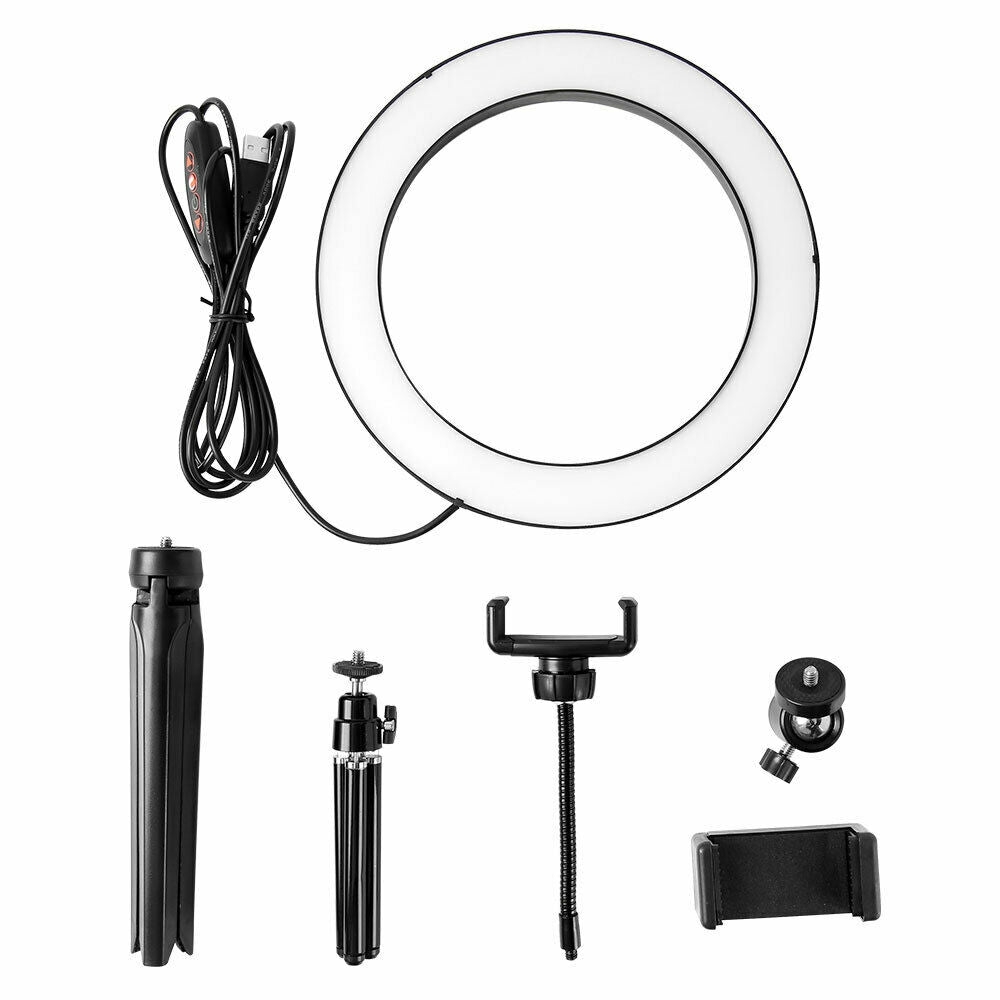 10″ Dimmable Led Ring Light With Tripod & Usb Health & Beauty