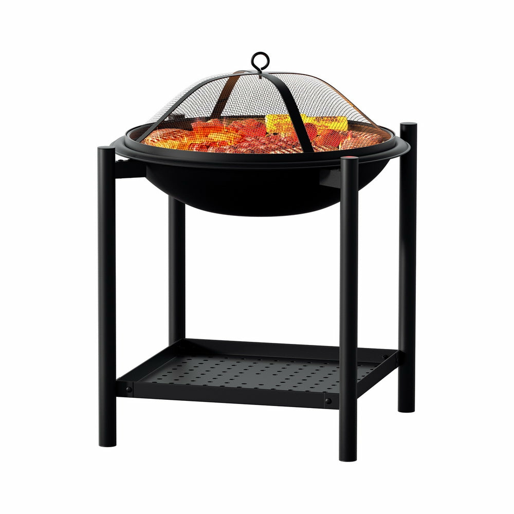 2-In-1 Heat-Resistant Fire Pit Bbq Grill BBQs