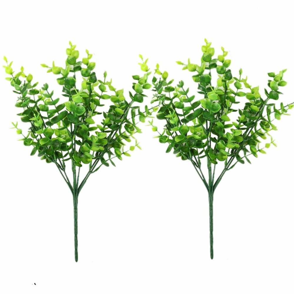 2 Pack Faux Eucalyptus Plants Artificial Plants