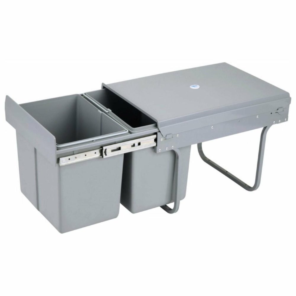 2X15L Twin Pull Out Bins Fixtures