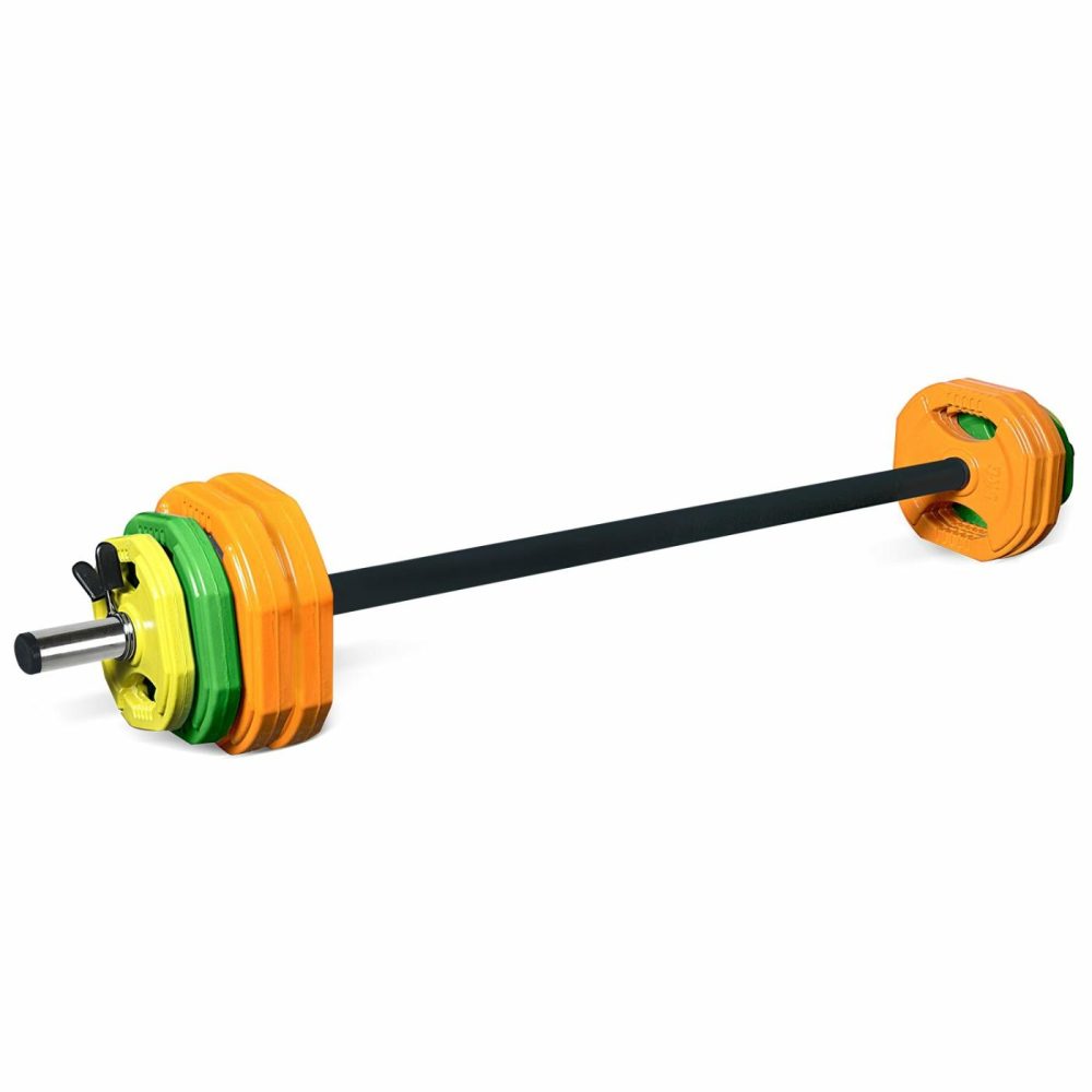 30Kg Rubber Coated Barbell Weight Set Barbells