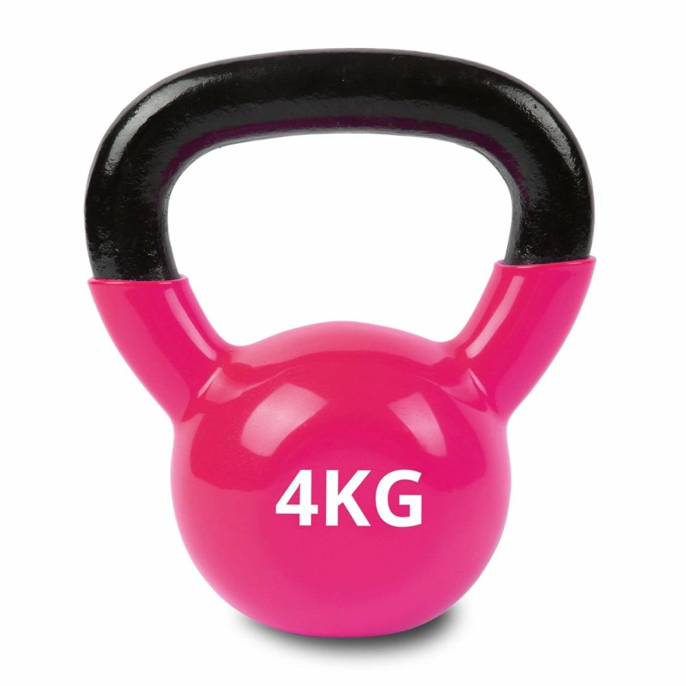 4Kg Vinyl Dipped Kettlebell For Strength Training Fitness Accessories