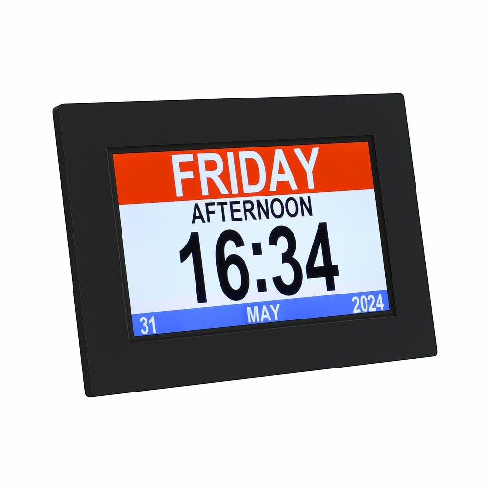 8″ Lcd Digital Day Clock Decor