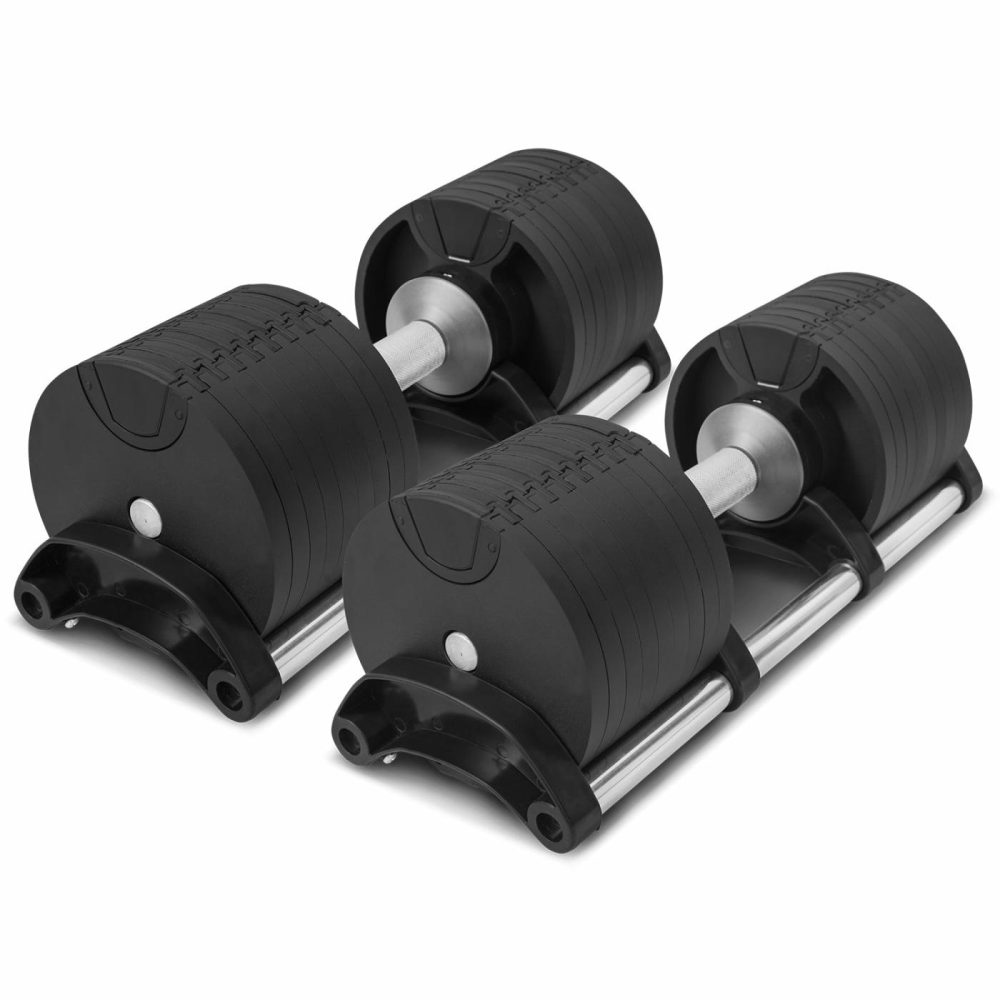 Adjustable 64Kg Dumbbell Set With Revolock Dumbbells