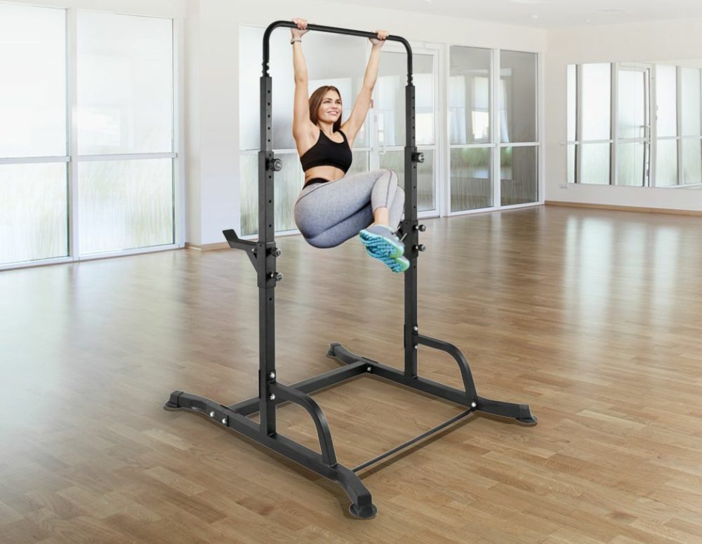 Adjustable Bench Press Rack With Chin Up Bar Fitness Accessories