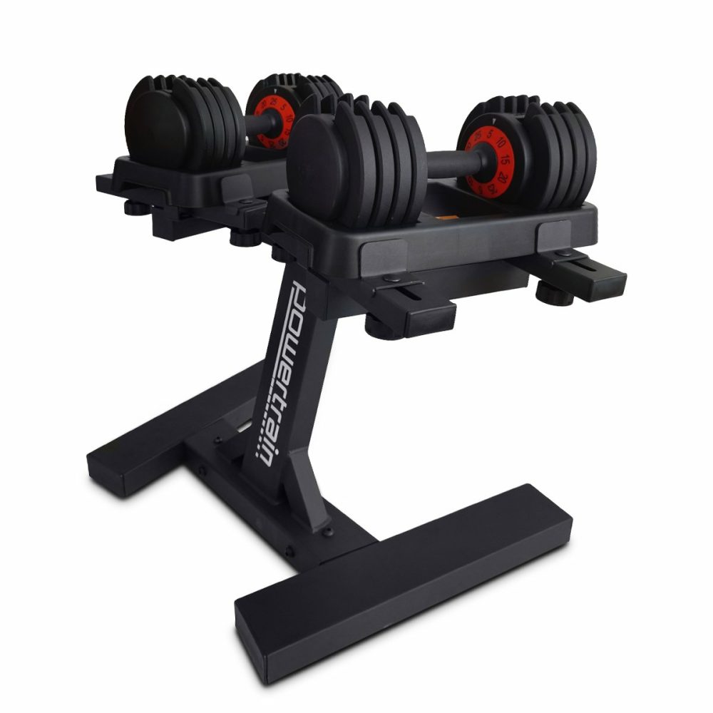 Adjustable Cast Iron Dumbbell Set 50Kg With Stand Dumbbells