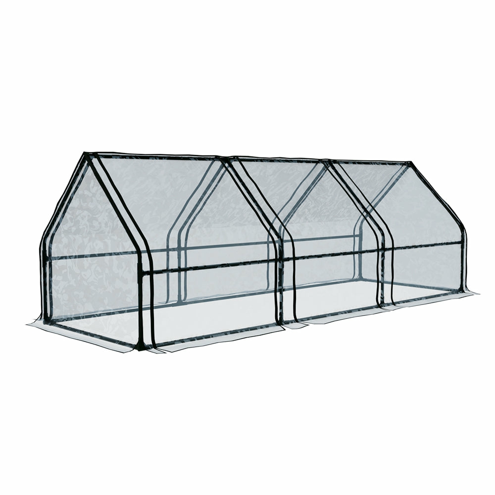 All-Weather Pvc Mini Greenhouse With Raised Planter By Garden & Accessories