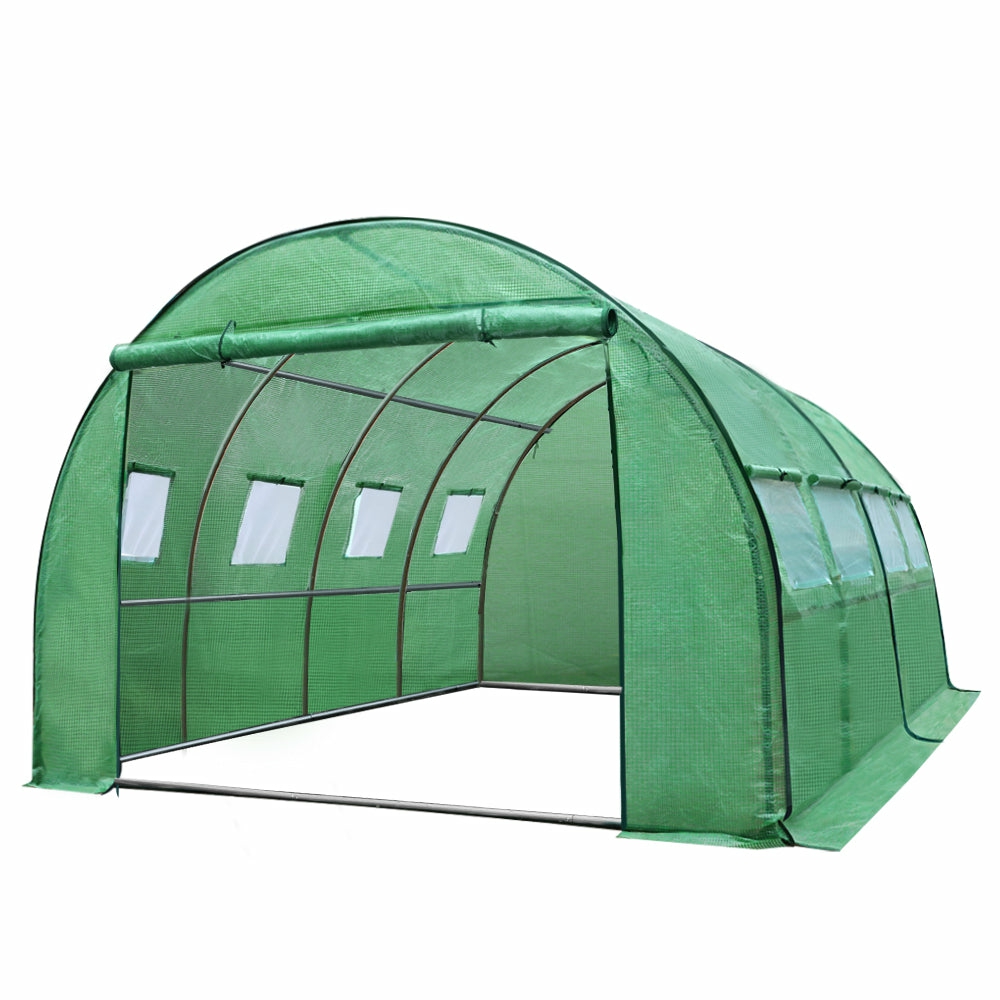 All-Weather Tunnel Greenhouse With Pe Cover & Steel Frame Garden & Accessories