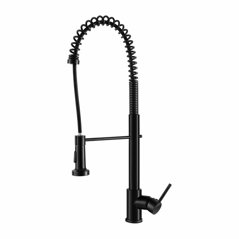 Black Brass Pull-Out Kitchen Mixer Tap Fixtures