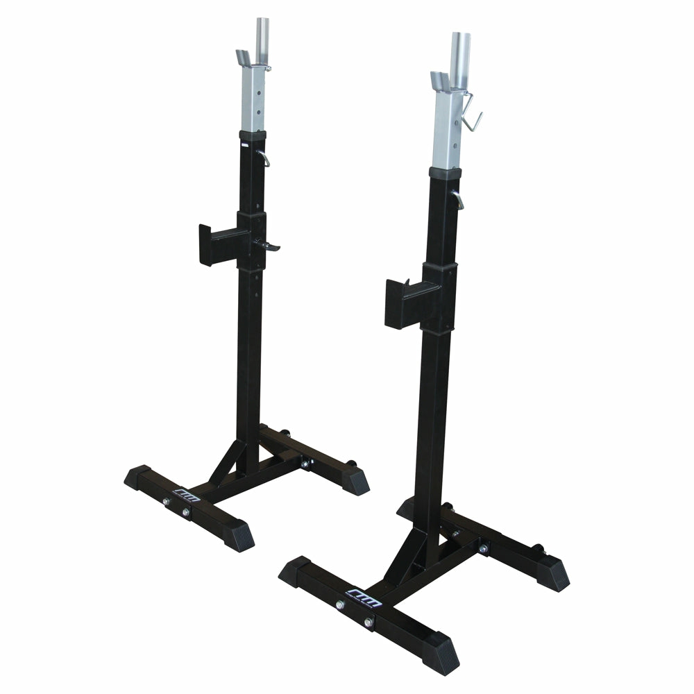 Customizable Steel Squat Rack Stand Pair With Wheels Fitness Accessories