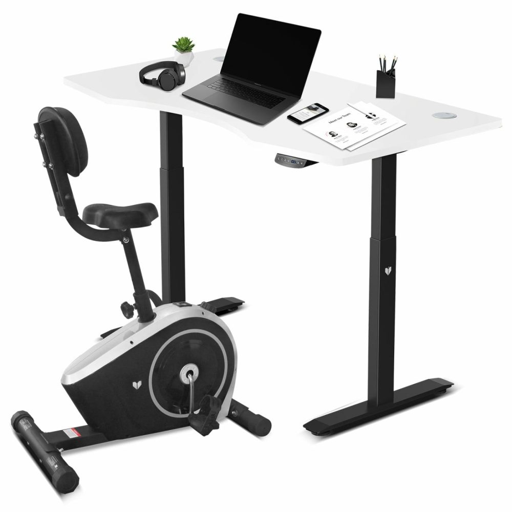 Cyclestation 3 Exercise Bike With Adjustable Ergodesk Exercise Bikes