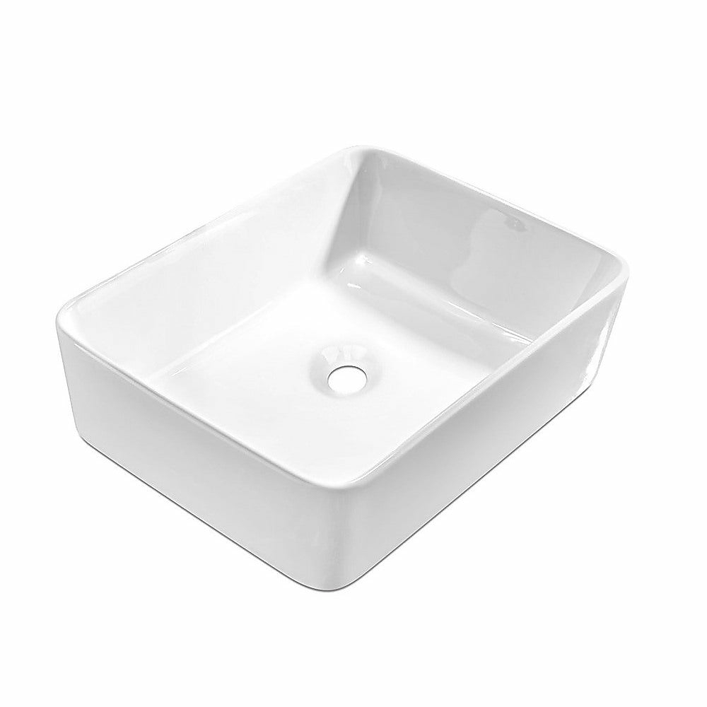 Durable Glossy Ceramic Square Vanity Sink Ceramic Vanity Sinks