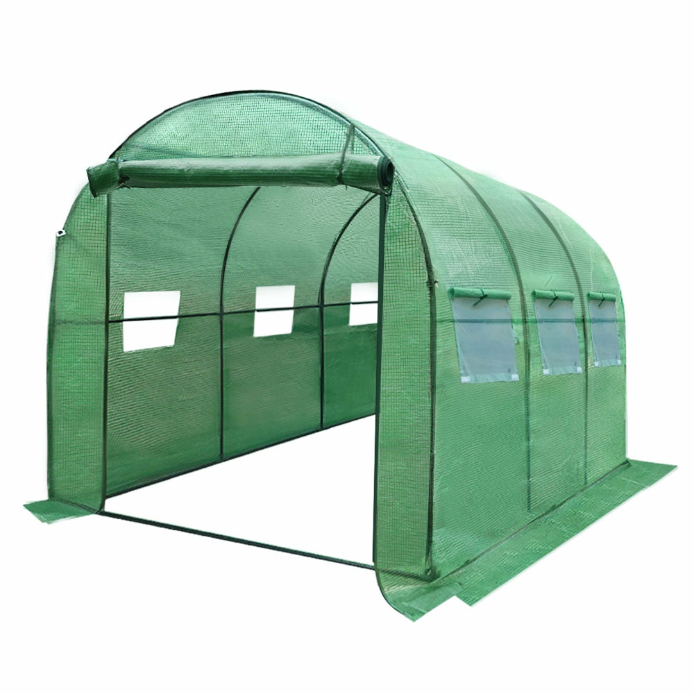 Durable Steel Greenhouse W/ Ventilation Windows By Garden & Accessories