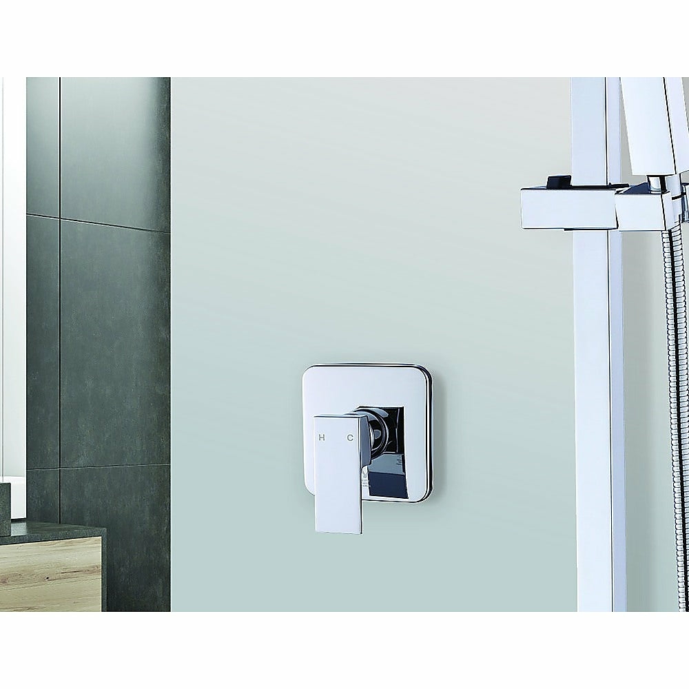 Elegant Square Shower Bath Mixer Tap Fixtures