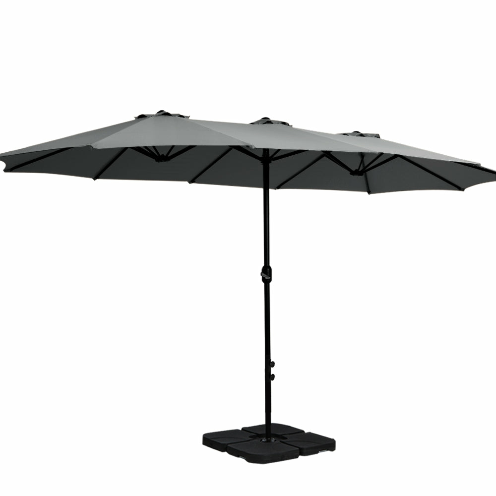 Extra Large Outdoor Umbrella W/ Uv-Resistant Canopy Garden & Accessories