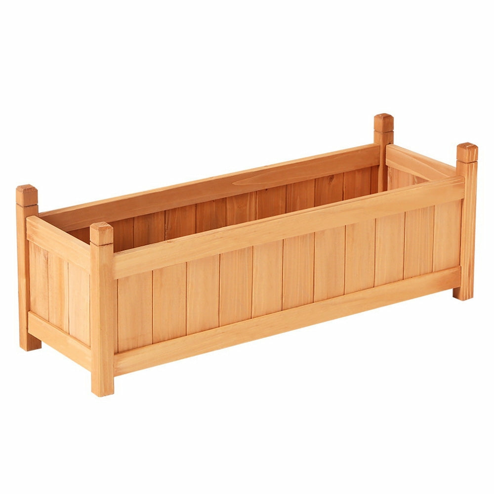 Fir Wood Raised Garden Bed Planter Box 90X30X33Cm Garden & Accessories