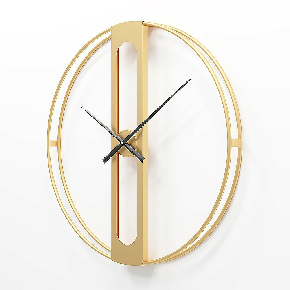 Frosted Glass Quartz Wall Clock Decor