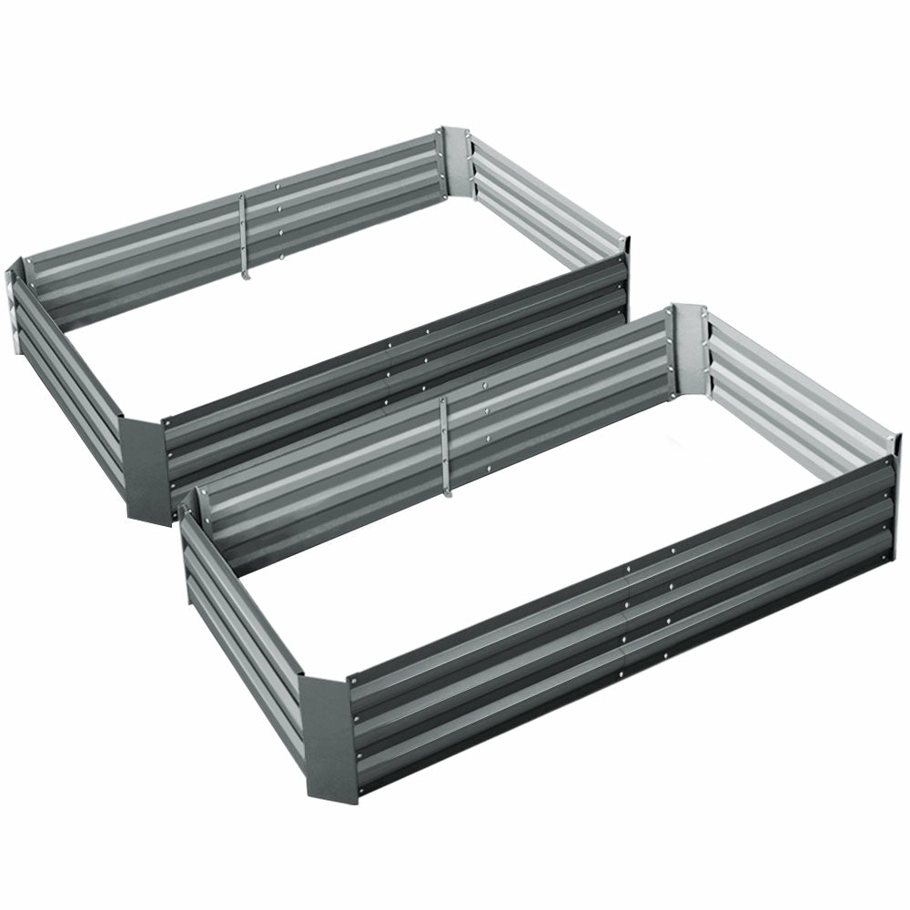 Galvanised Raised Garden Bed Set Garden & Accessories