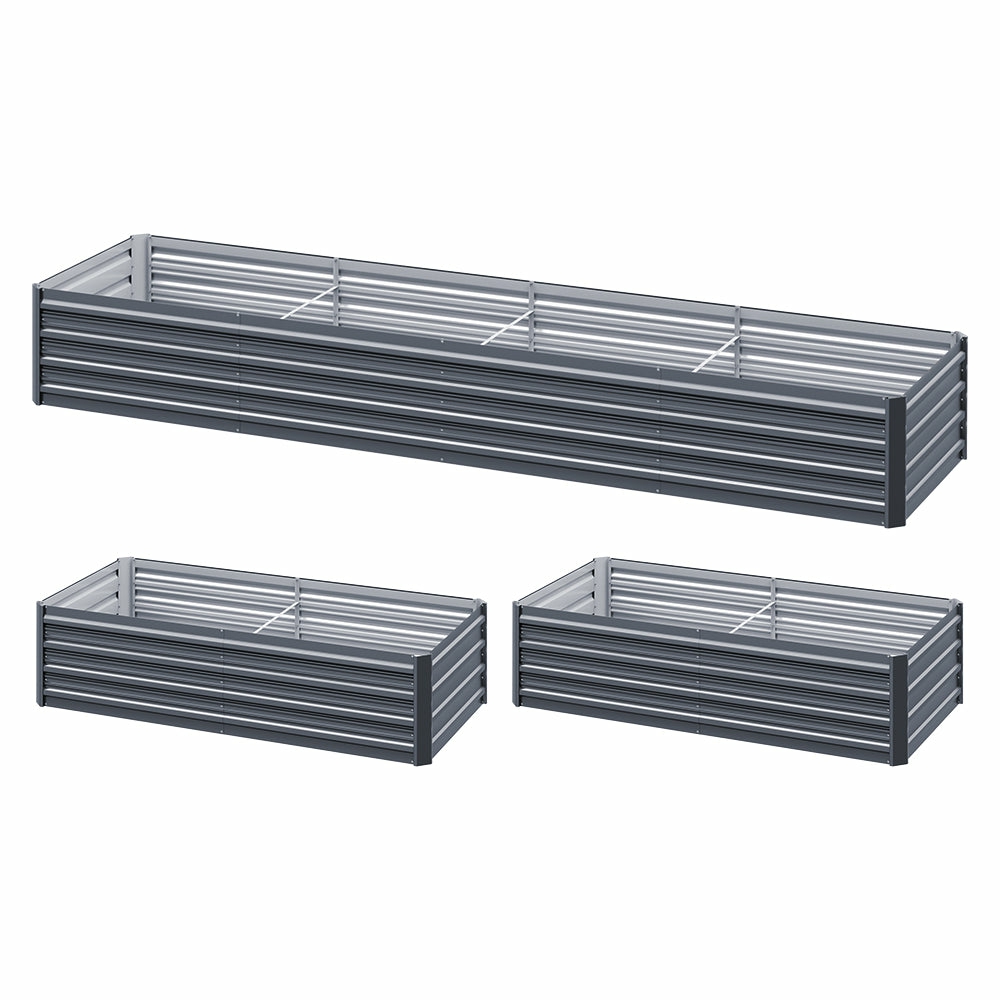 Galvanized Steel Raised Garden Bed Set For Vegetables Garden & Accessories