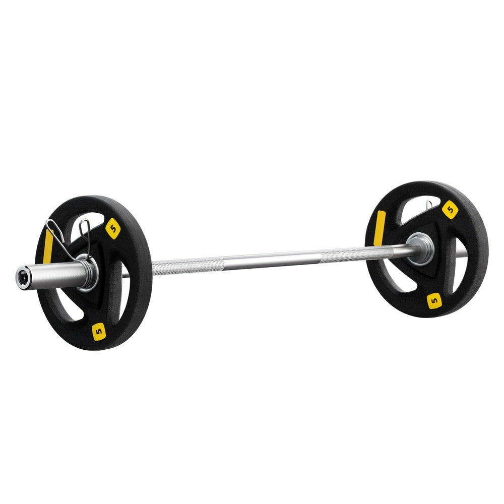 Heavy-Duty 16Kg Barbell Set With Cast Iron Plates Barbells