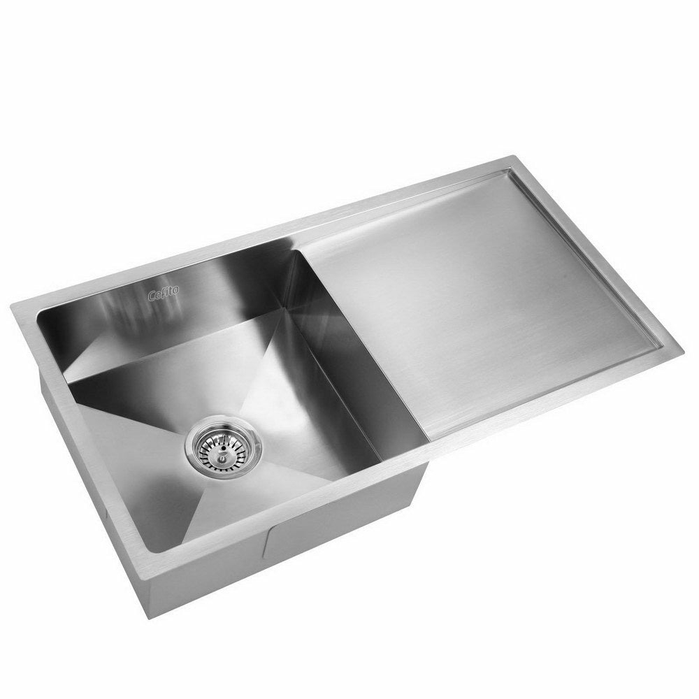 Heavy-Duty 304 Stainless Steel Single Bowl Kitchen Sink Fixtures