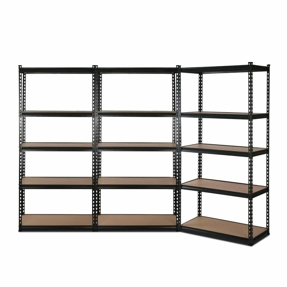 Heavy-Duty Adjustable 5-Tier Garage Shelving Set Of 3 Garage Shelving