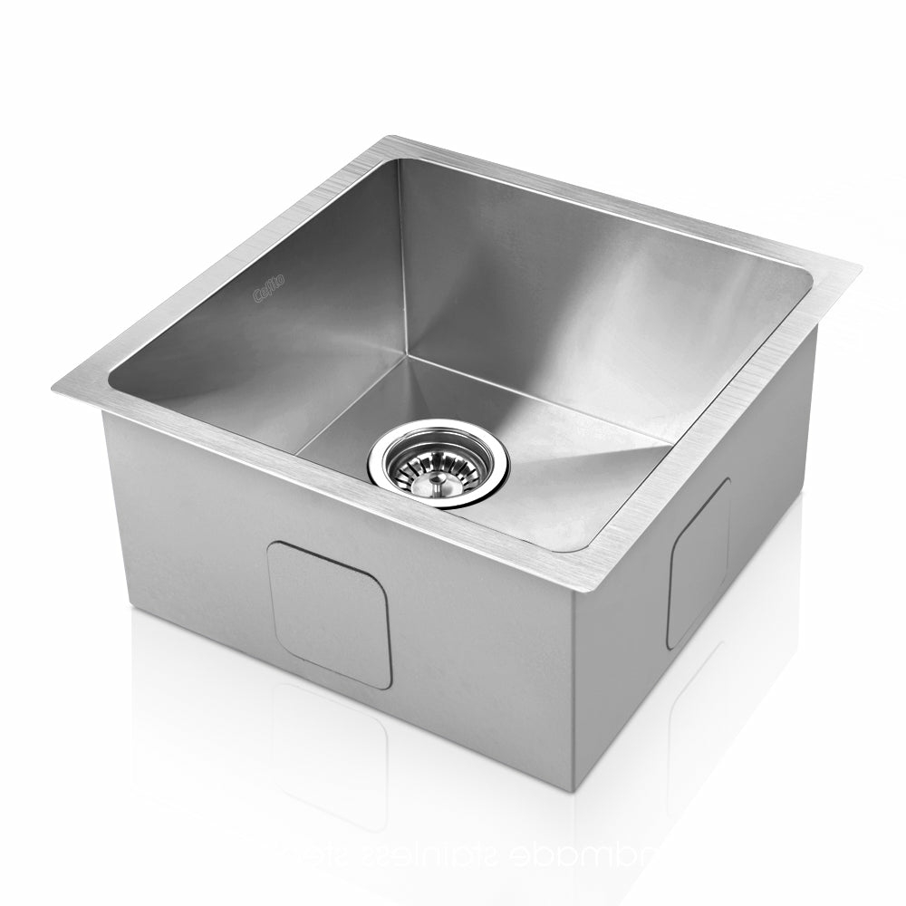 Heavy-Duty R10 Corner 44X44Cm Kitchen Sink Single Bowl Fixtures