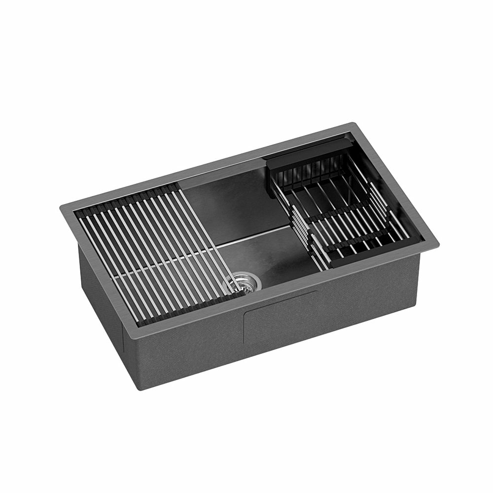 Heavy Duty Stainless Steel 70X45Cm Kitchen Sink Set Fixtures