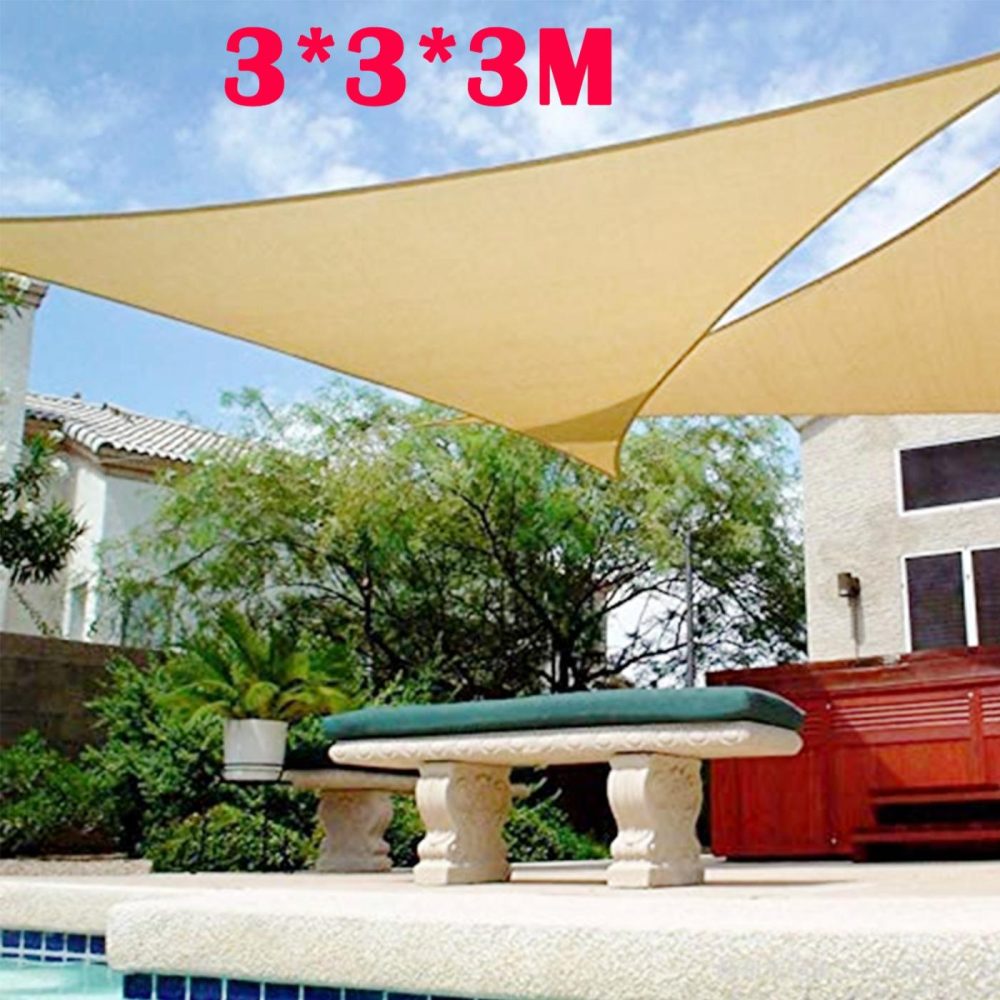 Heavy Duty Waterproof Sun Shade Sail 3X3M Garden & Accessories