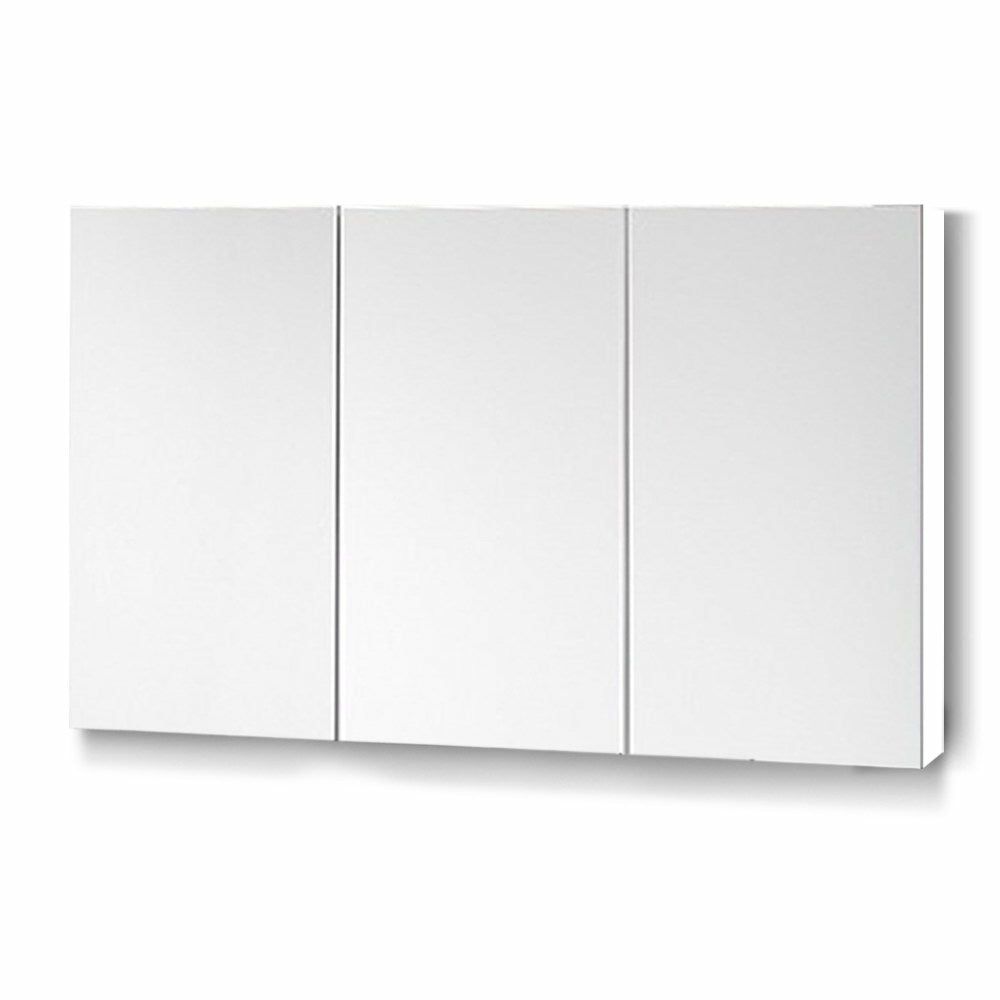 High Gloss 3-Door Bathroom Mirror Cabinet 1200X720Mm Bathroom Mirror Cabinets