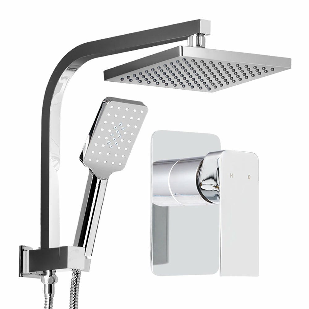 High Pressure 8” Rain Shower Set & Mixer Tap Fixtures