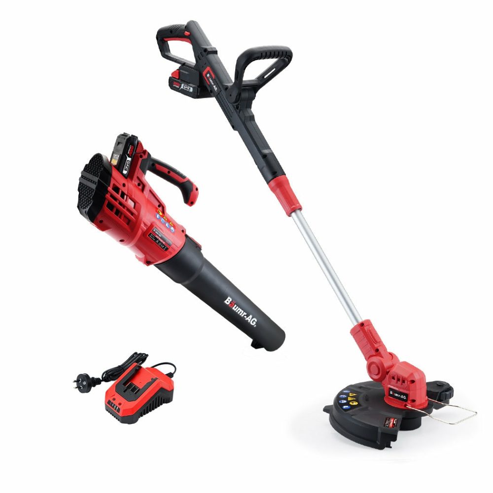 Lightweight 20V Cordless Line Trimmer & Leaf Blower Combo Garden & Accessories