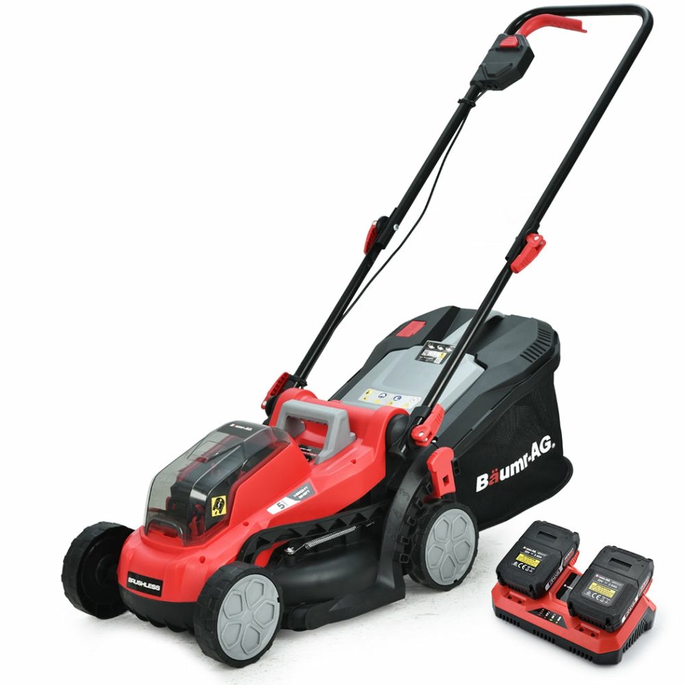 Lightweight 40V Electric Cordless Lawn Mower Kit W/ 35L Catcher Garden & Accessories