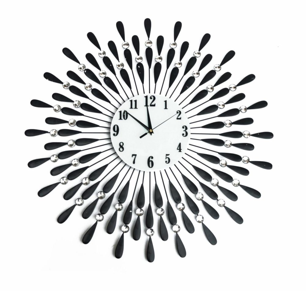 Modern 3D Crystal Wall Clock Decor