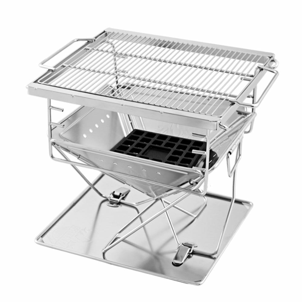 Portable 2-In-1 Fire Pit Bbq Grill BBQs