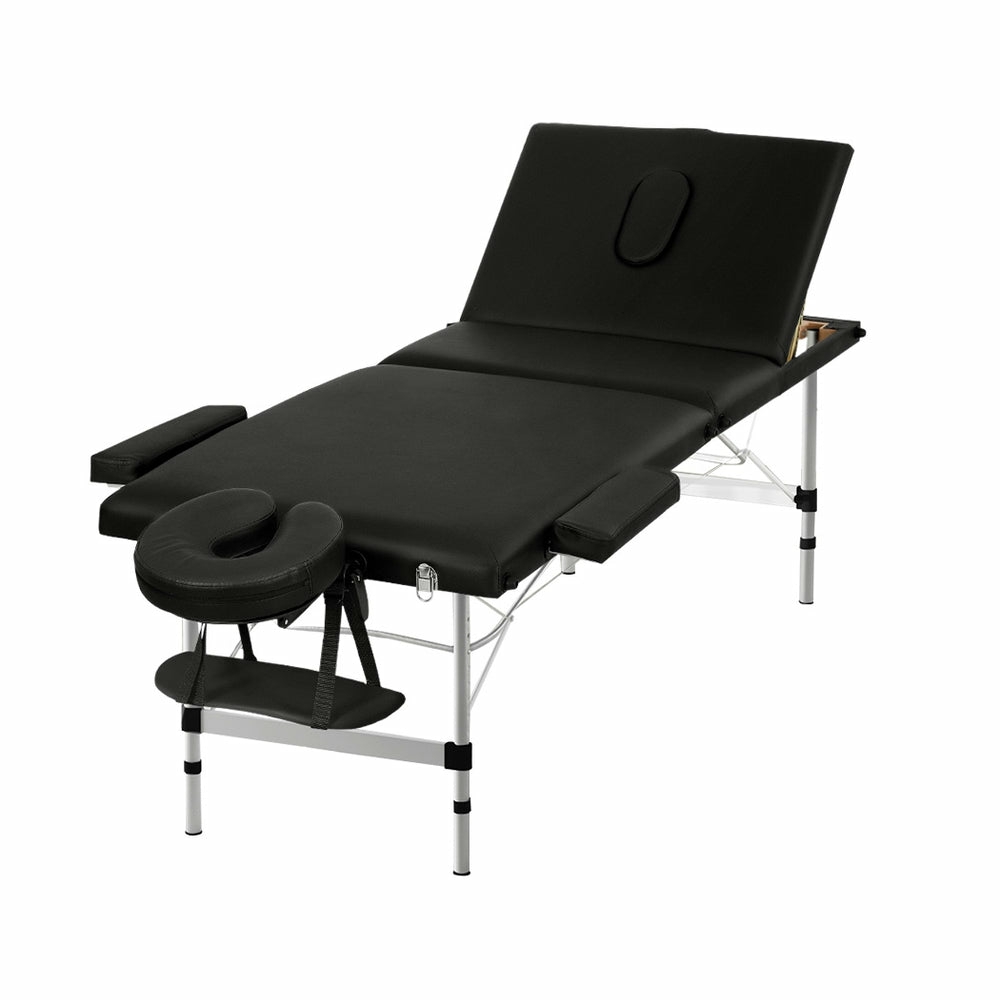 Portable 3 Fold Aluminium Massage Table Health & Beauty