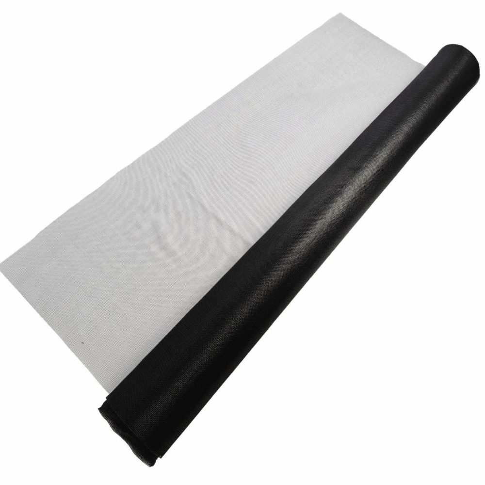 Premium Fiberglass Window Fly Screen Mesh 30M Black BBQs