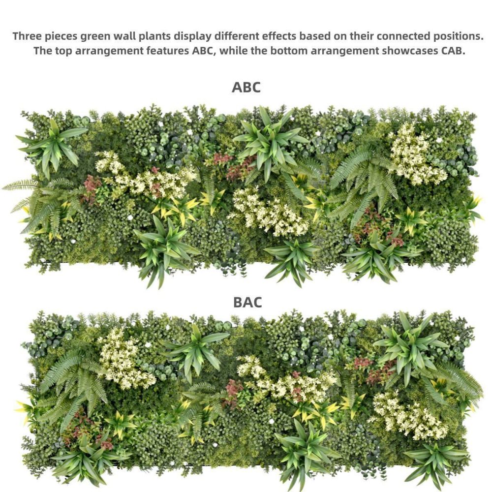 Realistic Thick Artificial Hedge Wall Panels Artificial Plants