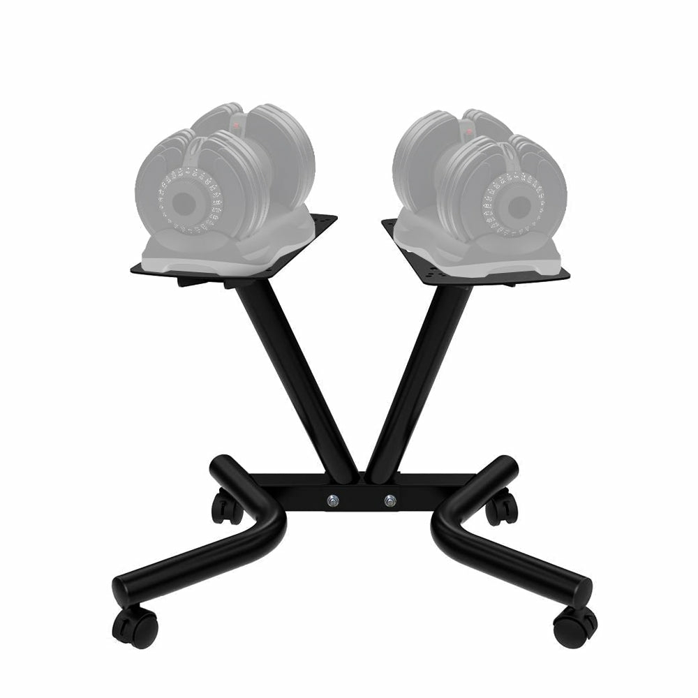 Rolling Steel Dumbbell Stand For Adjustable Dumbbells Sets Dumbbells