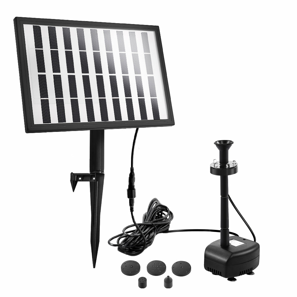 Solar Powered Pond Pump With Led Garden & Accessories