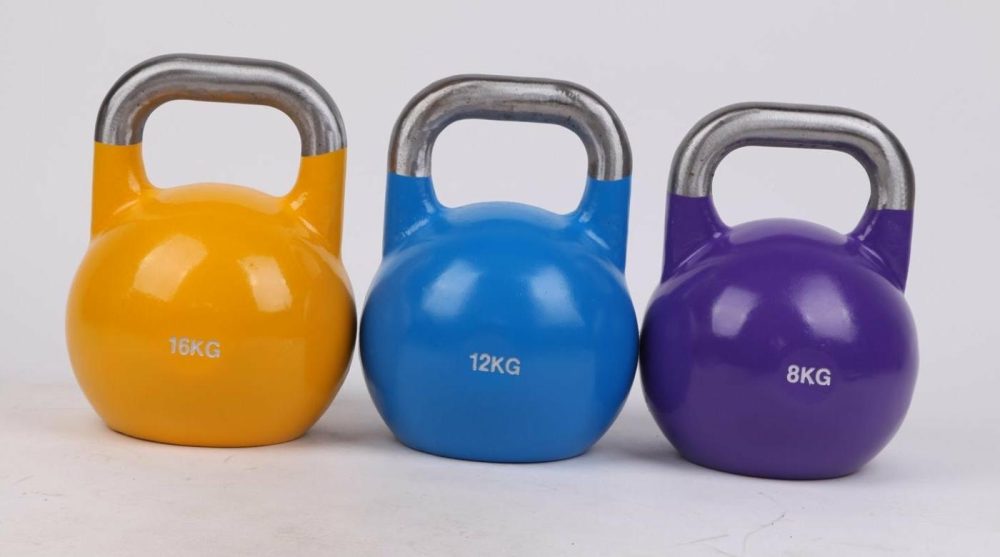 Steel Competition Kettlebell Set 8Kg-16Kg Fitness Accessories