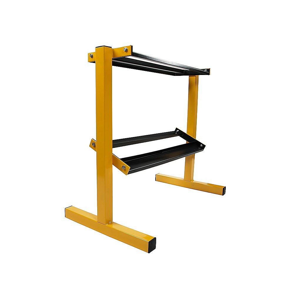 Sturdy 2 Tier Steel Dumbbell Rack With Rubber Feet Dumbbell Racks