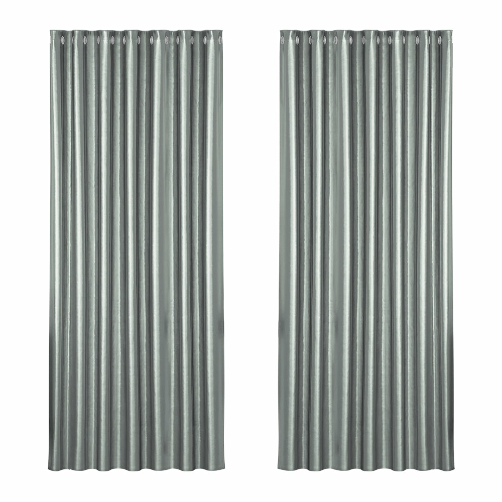 Thermal Blackout Eyelet Curtains 240X230Cm Curtains