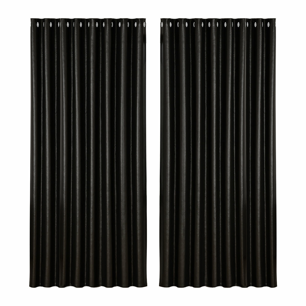 Thermal Insulated Blockout Curtains 300X230Cm 2 Panels Curtains