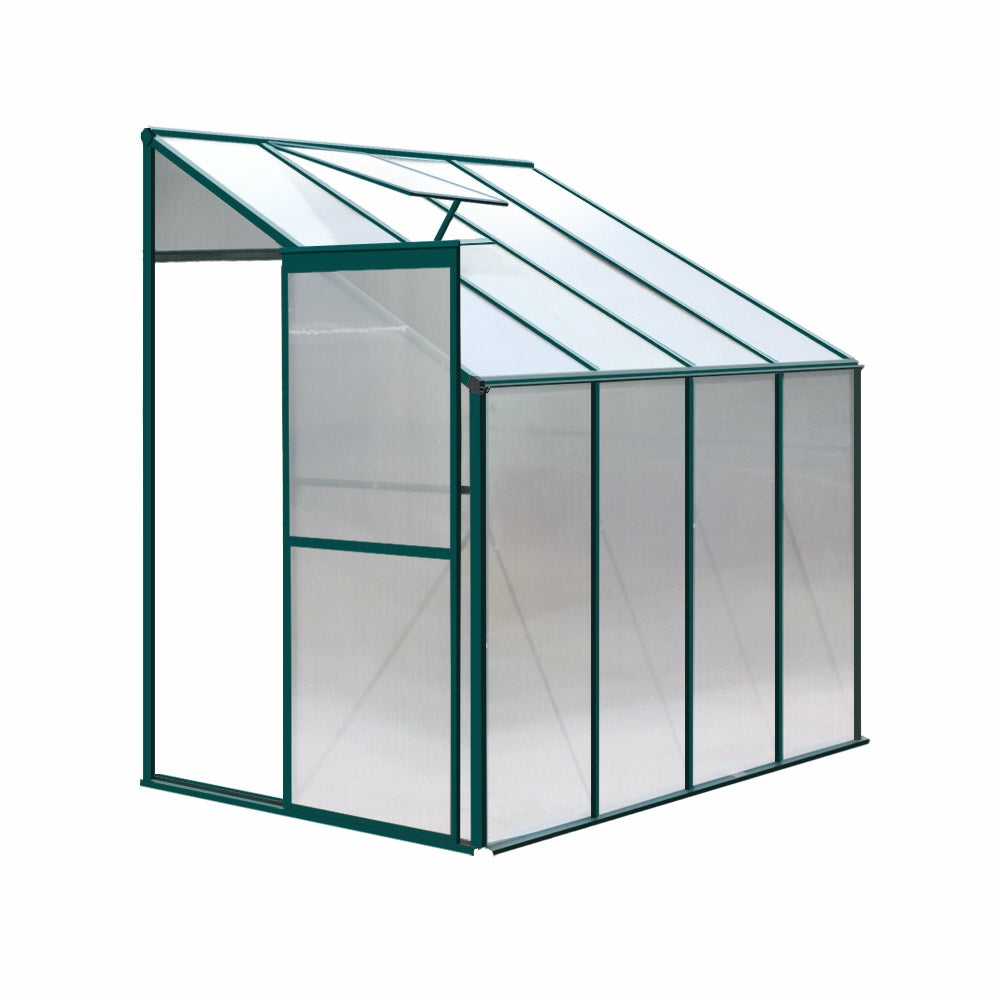 Uv-Resistant Aluminum Lean-To Greenhouse Garden & Accessories