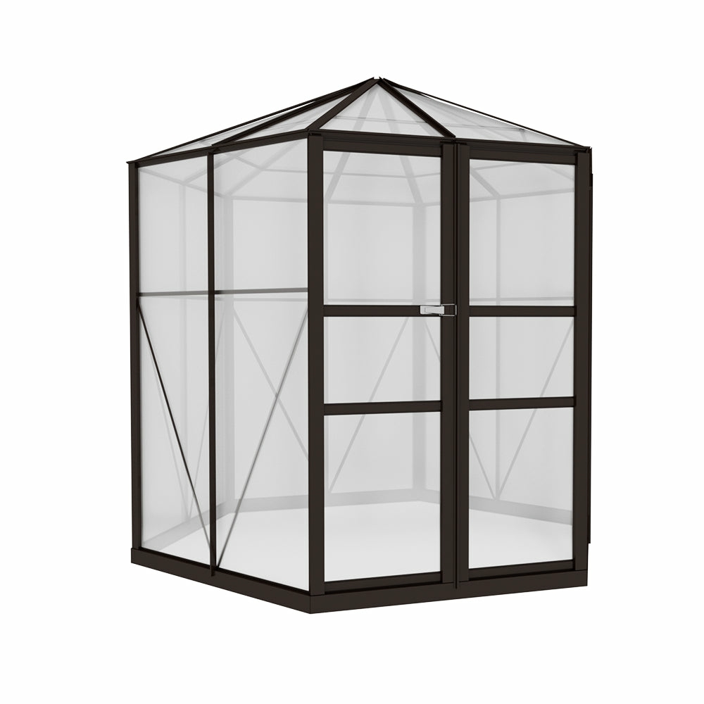 Uv-Resistant Aluminum Polycarbonate Greenhouse 2.4X2.1X2.32M Garden & Accessories