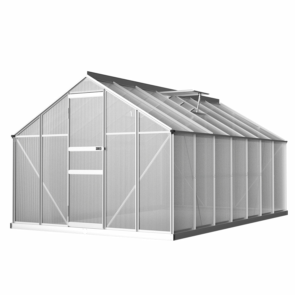 Uv-Resistant Polycarbonate Aluminium Greenhouse 4.2X2.5M Garden & Accessories