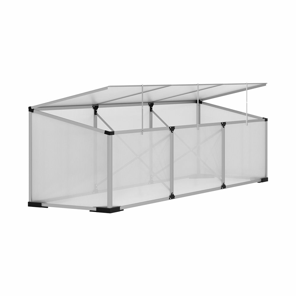 Uv-Resistant Twin-Wall Aluminium Greenhouse 180X50X50Cm Garden & Accessories