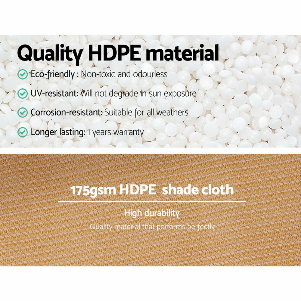 Uv-Stabilized 70% Shade Cloth 3.66X10M Heavy Duty Garden & Accessories