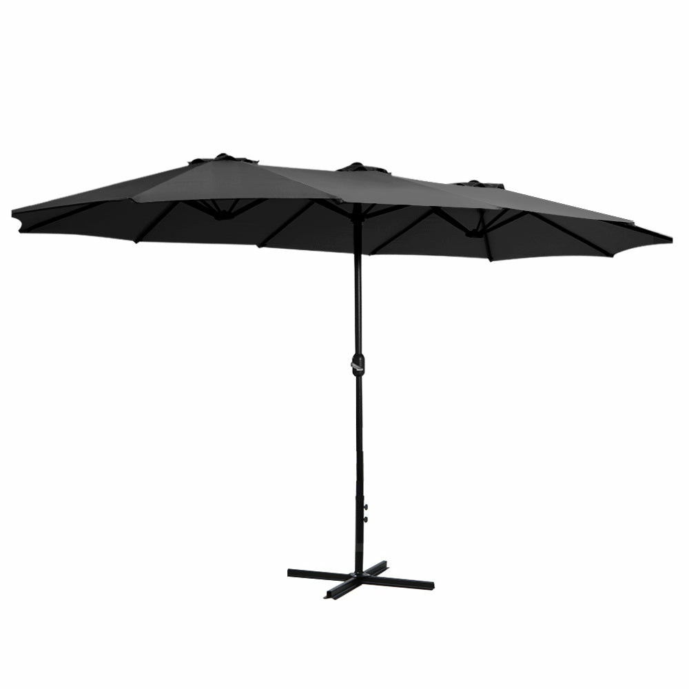 Uv50+ 4.57M Outdoor Beach Umbrella Garden & Accessories